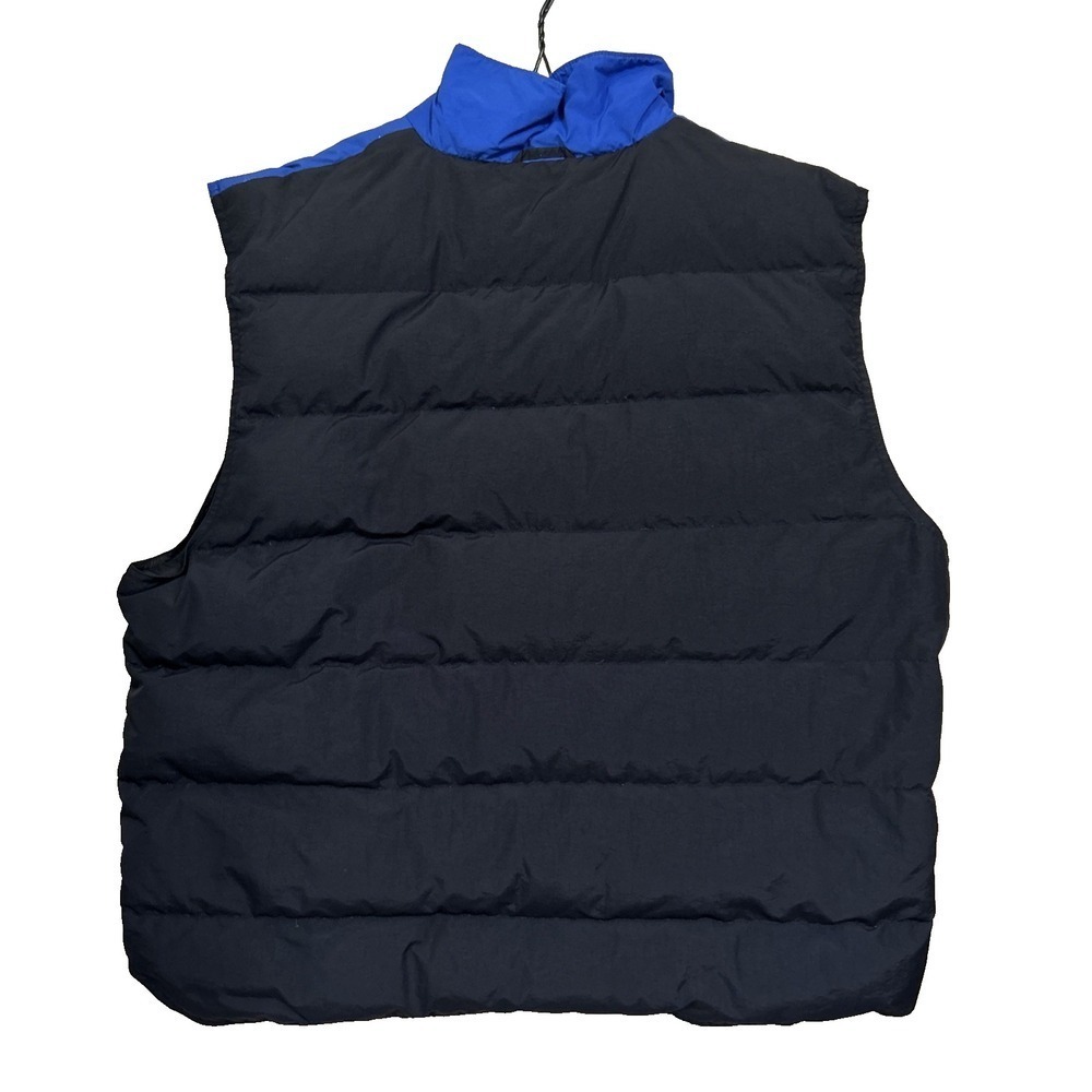 VTG PURE Polaris Puffy Vest Black Blue Duck Down Feathers Mens Size XL RARE - Picture 6 of 16